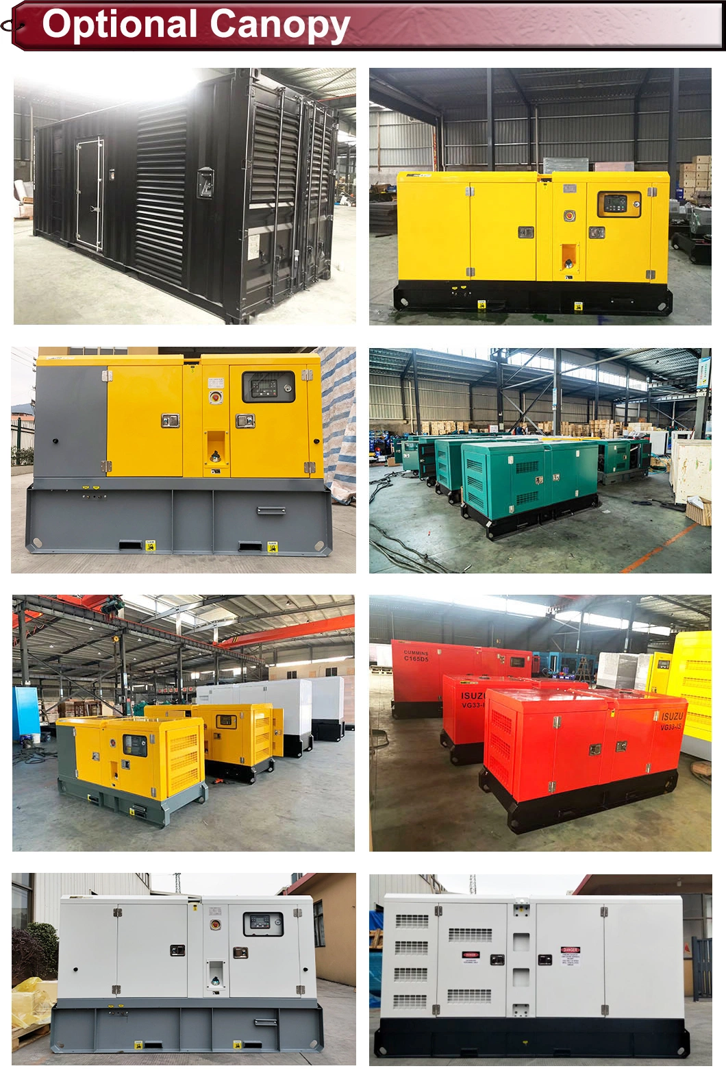 Manufacturer OEM Isuzu 25kv/25kVA/20kw 400V Diesel Mechinical Power Ultrasonic for Building Office Generator Set Price List with ATS for Sale